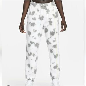 nike Womens gray white tie dye sweat pants Medium